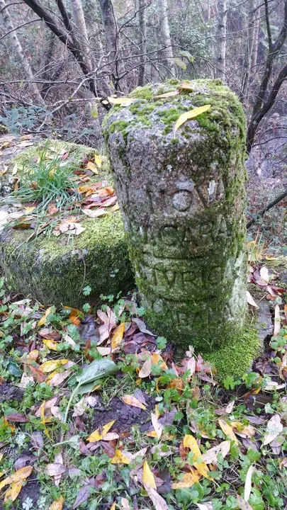 Miliario romano en Trives