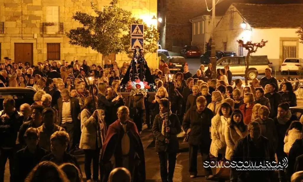 Virgen de la Soledad, Semana Santa Petín 2017