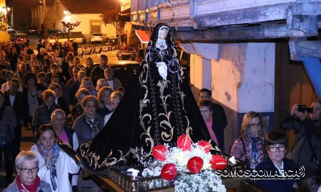 Virgen de la Soledad, Semana Santa Petín 2017