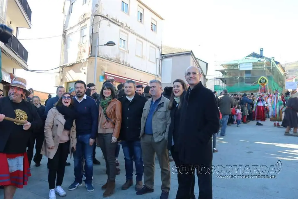 Celso Delgado, Anta, Melisa e autoridades na Mascarada de Vilariño de Conso
