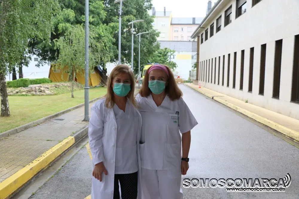 Margarita Rodríguez y Ana Prieto el Día de la Enfermería 2020