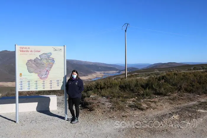 Melisa Macía, alcaldesa de Vilariño de Conso, no bambán da Venda da Capela