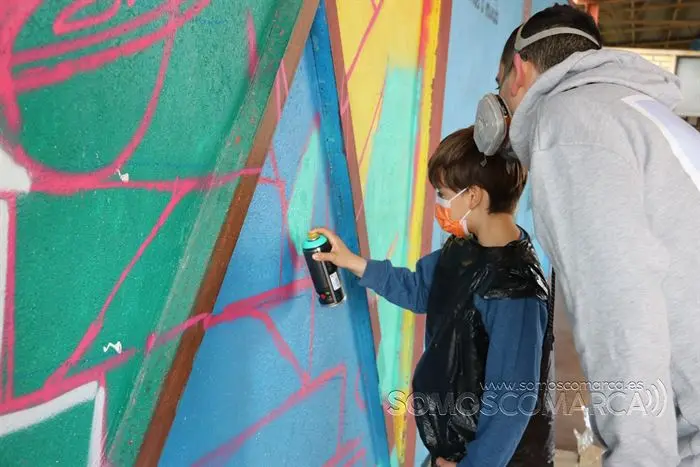 Mural a Florencio no colexio de Vilamartín (8)