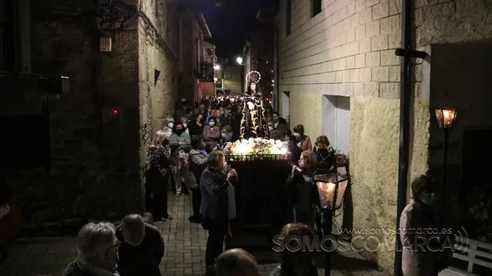 Procesión de la Soledad o de los Caracoles en Petín. Semana Santa 2022 (6)