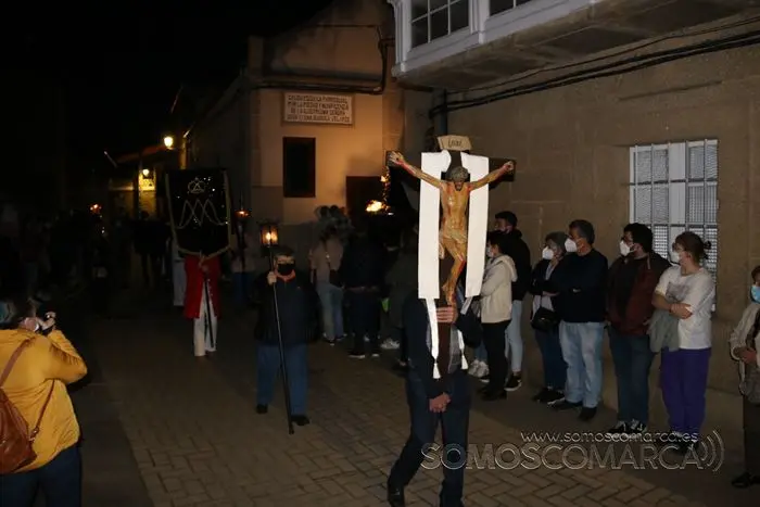 Procesión de la Soledad o de los Caracoles en Petín. Semana Santa 2022 (15)