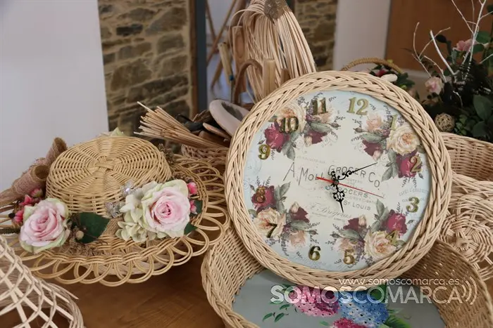 Objetos realizados en el taller de cestería