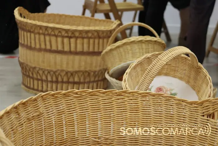 Objetos realizados en el taller de cestería