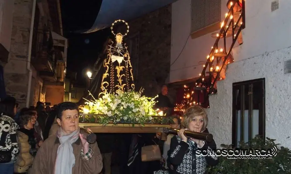 Virgen de la Soledad, Semana Santa Petín 2017