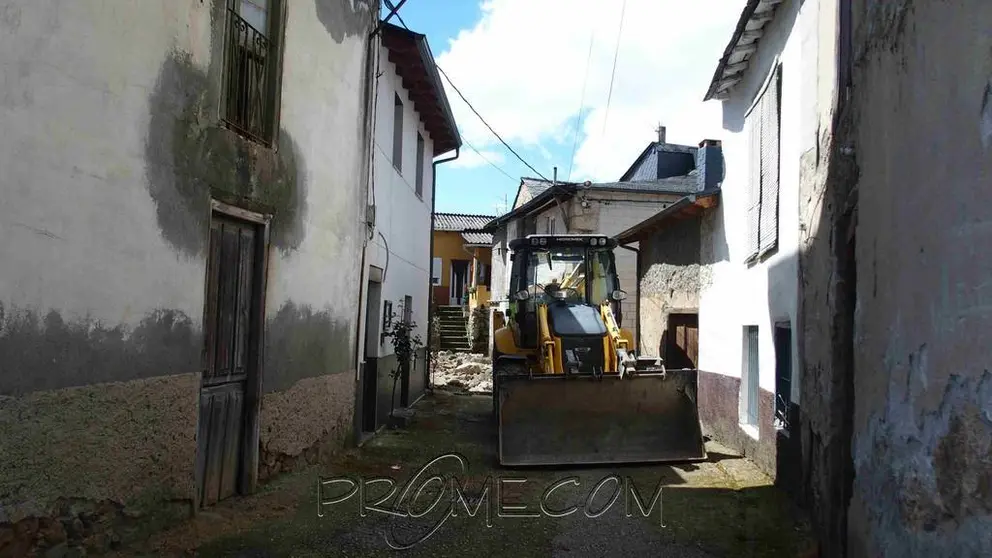 Imagen de las obras en Petín