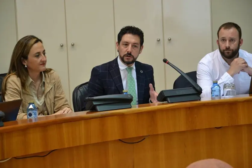Moisés Blanco durante la comisión