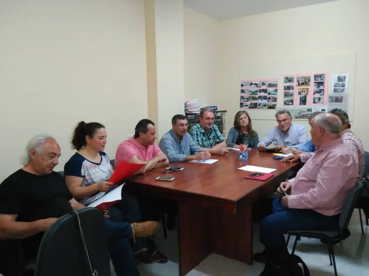 Portavoces y Alcaldes del PSOE en la comarca de Valdeorras