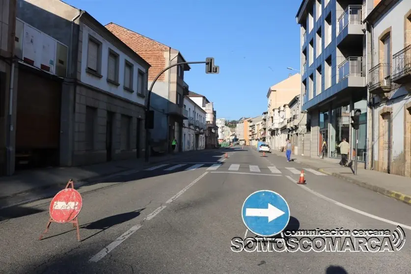 Corte Calle Progreso con cruce Avd de Almendralejo