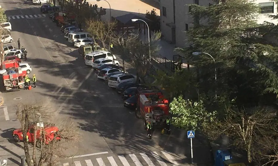 La UME centrando sus esfuerzos en la desinfección de la residencia Ntra. Sra. de Fátima, en O Barco