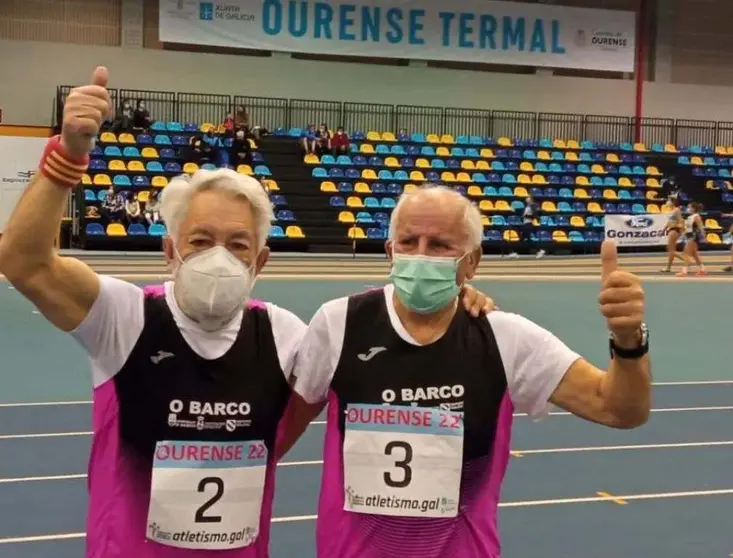 Paco Bao y José Manuel en el campeonato Máster autonómico de pista cubierta (2)