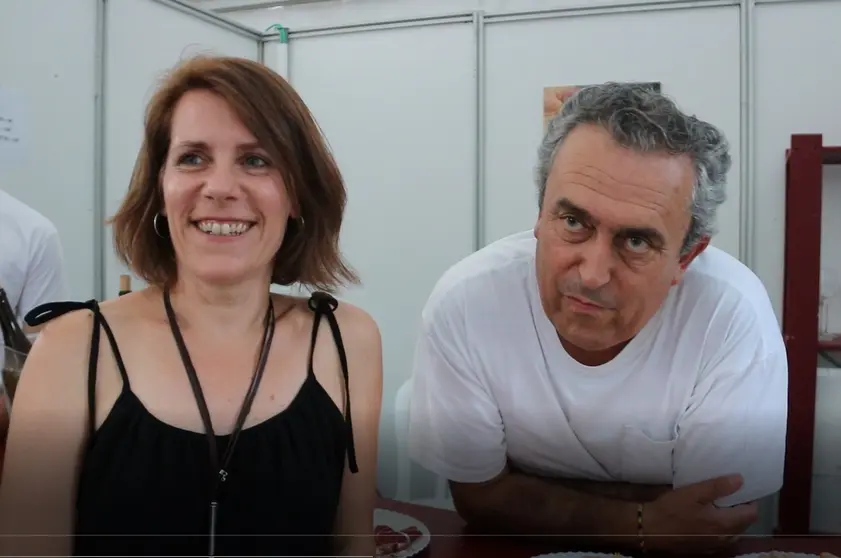 Elisa y Fuco adega da Pinguela