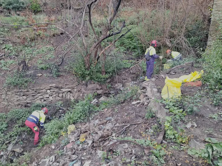 Trabajos de la brigada de la CHMS