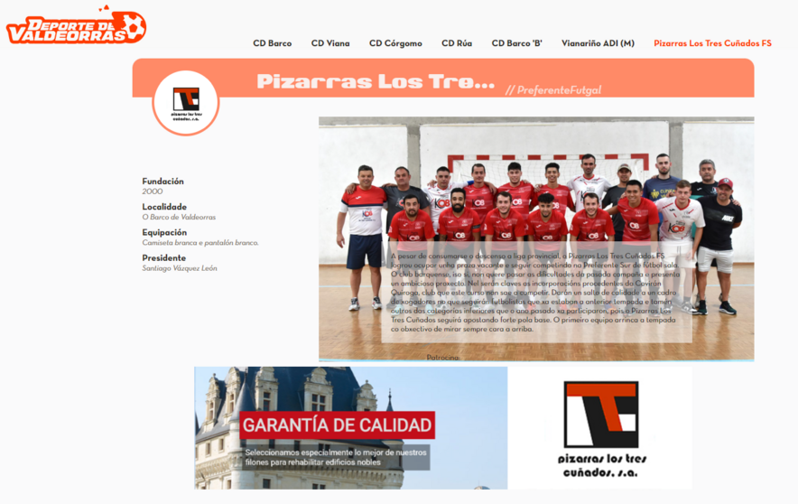 PIZARRAS LOS TRES CUÑADOS