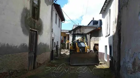 Imagen de las obras en Petín