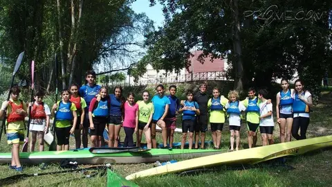 Cursiño de piraguas no Barco