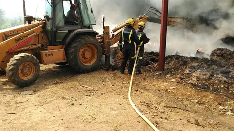 Imagen archivo de un incendio en Seoane