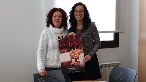 Pamen Cruz, vocal de AEVA y Sandra Moldes, presidenta de Centro Comercial Aberto