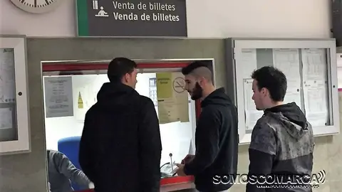 Despacho de billetes, estación tres de A Rúa billete estaciondetrenarua