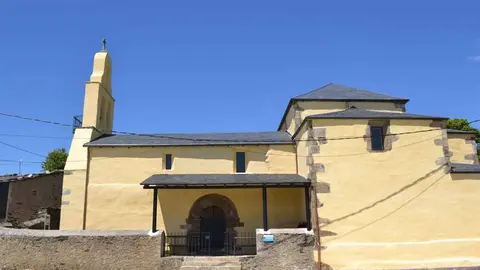 Iglesia de Lardeira donde se celebra el Padre Eterno