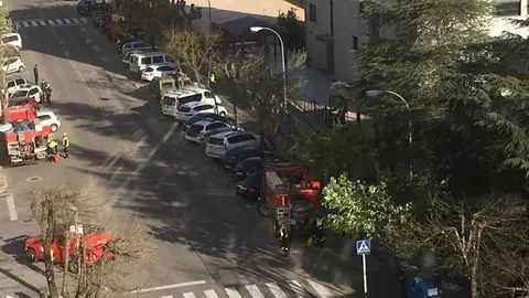 La UME centrando sus esfuerzos en la desinfección de la residencia Ntra. Sra. de Fátima, en O Barco