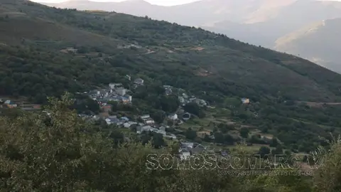 Vista panorámica de Santigoso (O Barco)