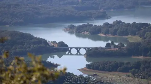 Panorámica del embalse de Prada