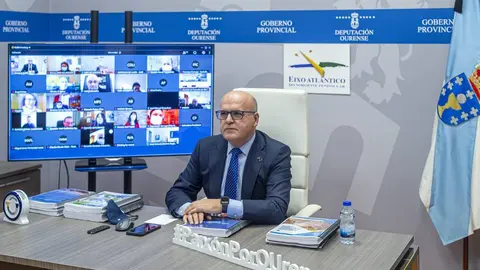 Videoconferencia Manuel Baltar na Asamblea Xeral do Eixo Atlántco.