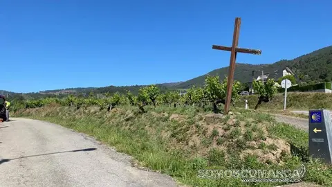 Camiño de Inverno á entrada de Fontei na zona da Pireira