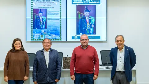 Presentación do IV Festival Medieval no Castelo do Bolo (O Bolo - Ourense). Participan Cesar Fernández Gil (VicePresidente da Deputación Ourense), Manuel Corzo Macía (Alcalde do Bolo), María do Ceo (Cantante) e Xose Lois Foxo (Director da Escola de Gaitas de Deputación Ourense).