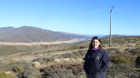 Melisa Macía, alcaldesa de Vilariño de Conso, no bambán da Venda da Capela