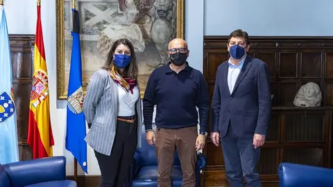 Reunión de Manuel Baltar cos alcaldes de Vilariño e Viana