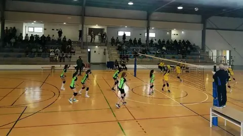 Un partido del cadete femenino de las EDM Quiroga. Cedida