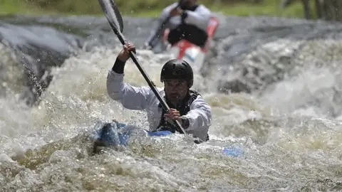 Jesús Rodríguez en el Mundial de Aguas Bravas en Francia