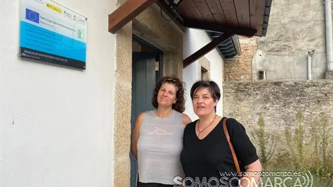 Felisa Dacal, presidenta de la asocuación y Luisa Alonso, secretaria