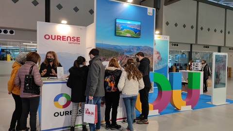 Stand de la provincia de Ourense promovido por Inorde en Intur 2021
