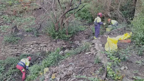 Trabajos de la brigada de la CHMS
