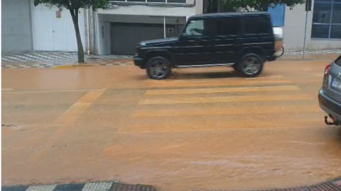 Tormenta en la avenida del Bierzo (O Barco)