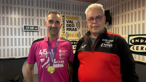 Pacho y Tinín con la medalla del mundial de Bucarest
