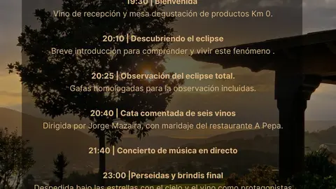 cartel Cata Vinos que Eclipsan. Blare