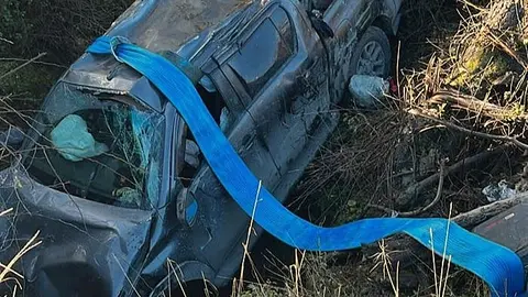 Una persona herida en un accidente en la carretera que une Casaio y Fonte da Cova