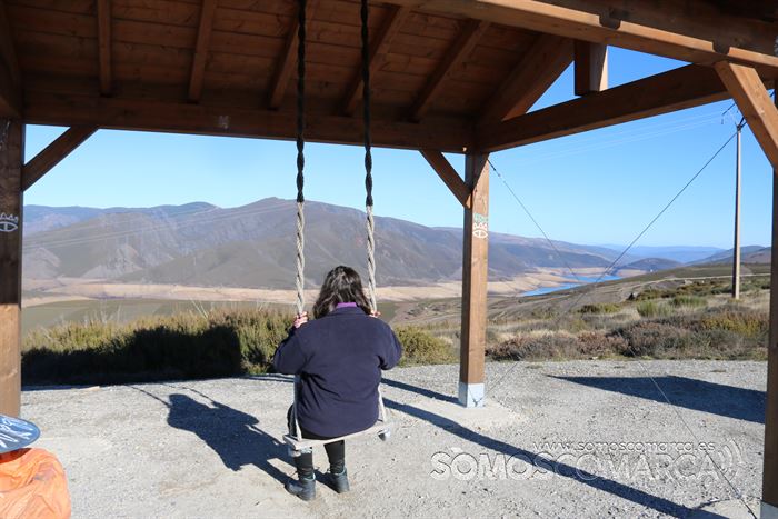 Melisa Macía, alcaldesa de Vilariño de Conso, no bambán da Venda da Capela