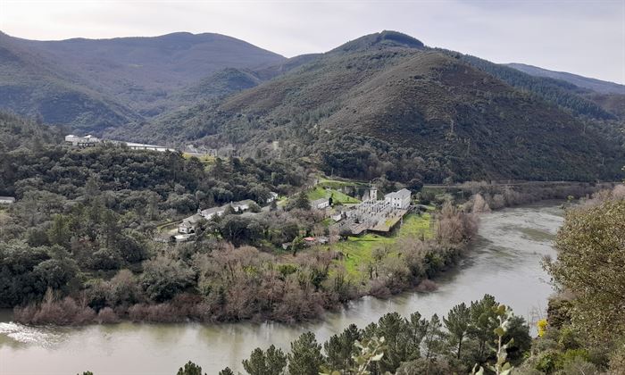 Vista del río Sil desde el Castillo de Os Novais