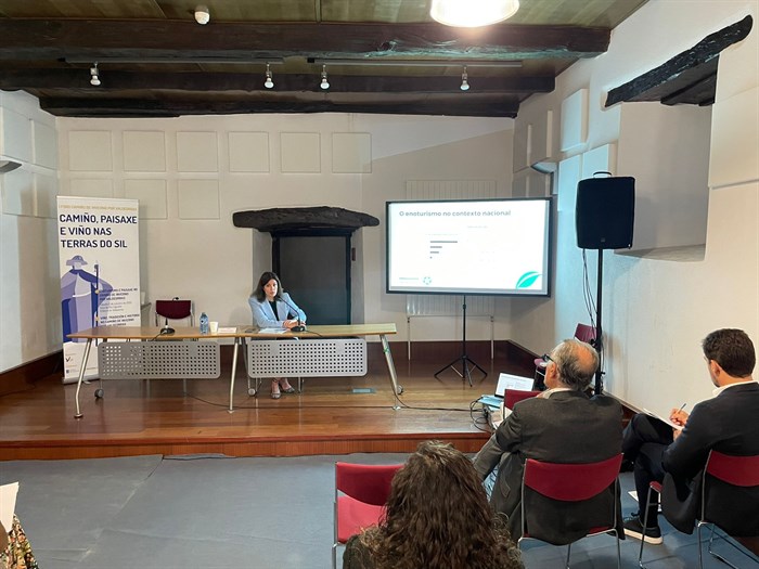 La gerente del Consorcio de Turismo Ribeira Sacra, Alexandra Seara